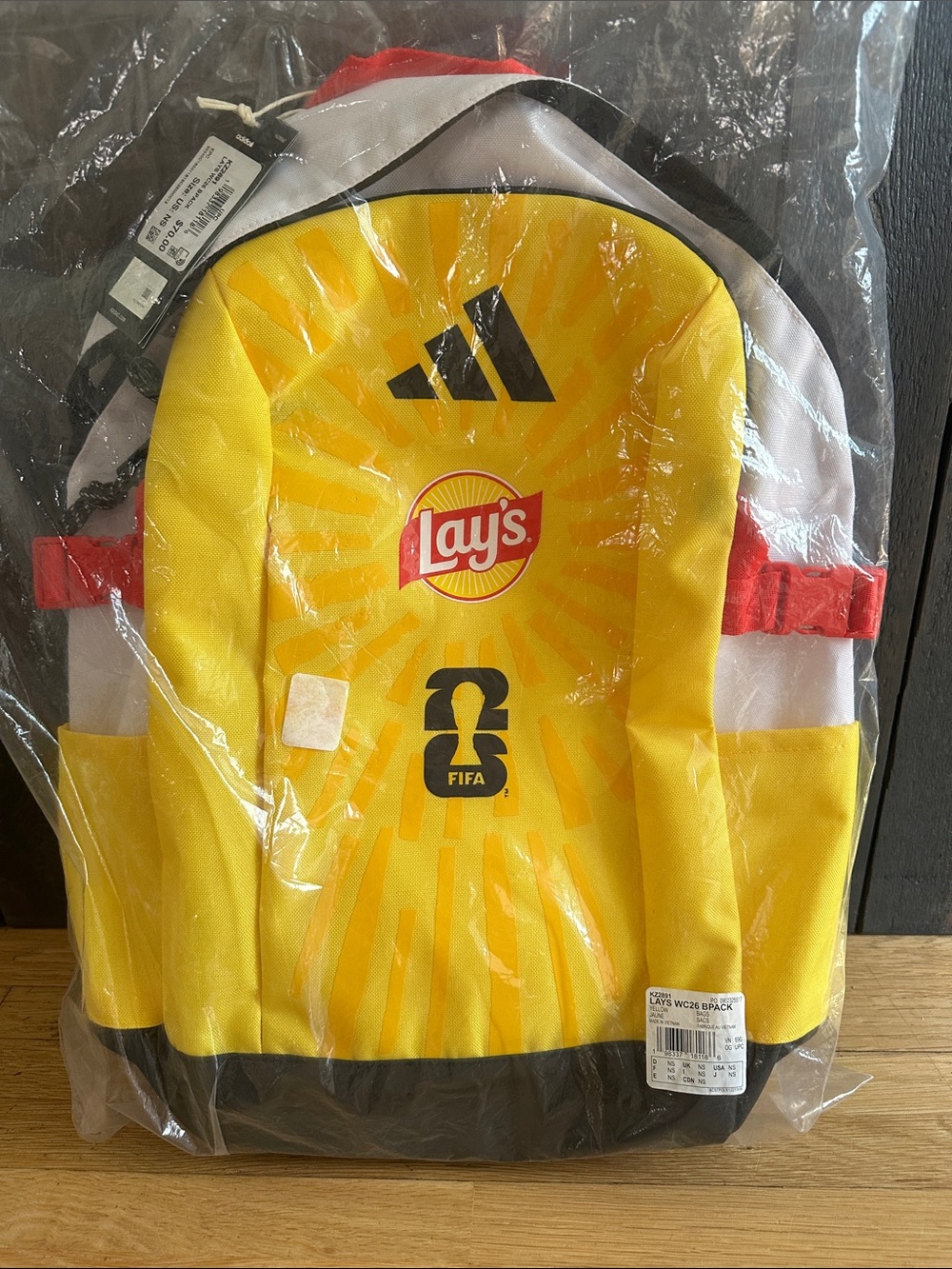 Official FIFA World Cup Adidas Lays Backpack.